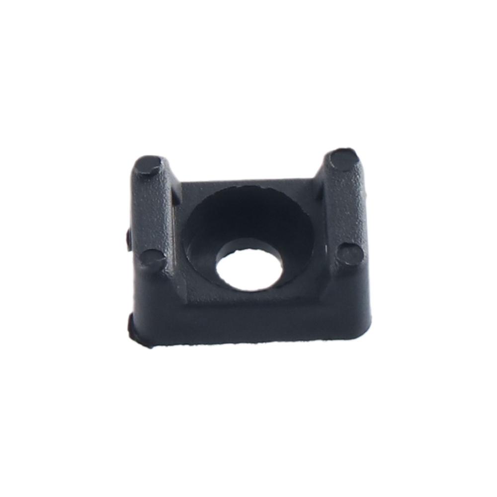 Black Width Cable Tie Mount Wire Holder Base Saddle Type