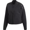 Z.N.E. Baseball Collar Zip-Up Casual Comfortable Reversible Jacket Women Jacket Black CE1957