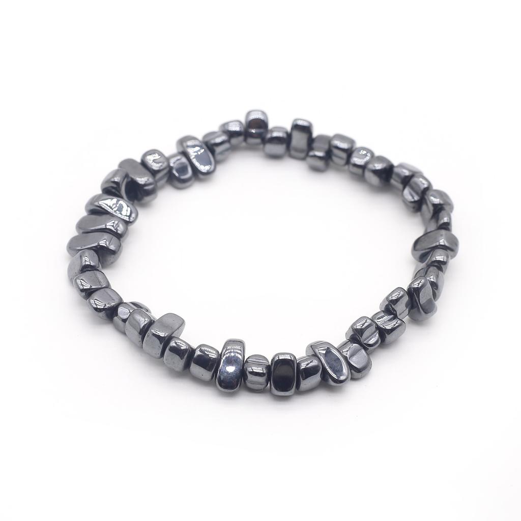 1 шт., браслет из натурального камня, нерегулярный кристалл, аметист, агат, флюорит, синяя бирюза, опал, браслеты для женщин и мужчин, ювелирные изделия 19 см