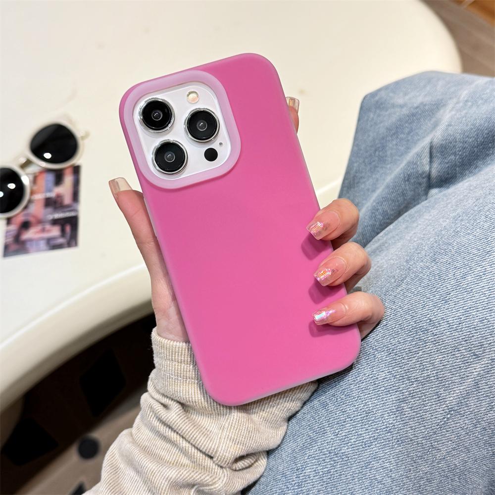 Роскошный Чехол из Жидкого Силикона Конфетного Цвета для iPhone 16 15 14 13 12 Pro Max Puls 11 Мягкий Ударопрочный Бампер Матовое Покрытие