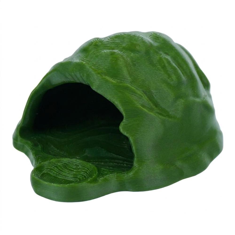 Simulation Rock Reptile Hideout Sturdy PETG Hidden Cave Shelter Lizard Feeder Turtle Tank