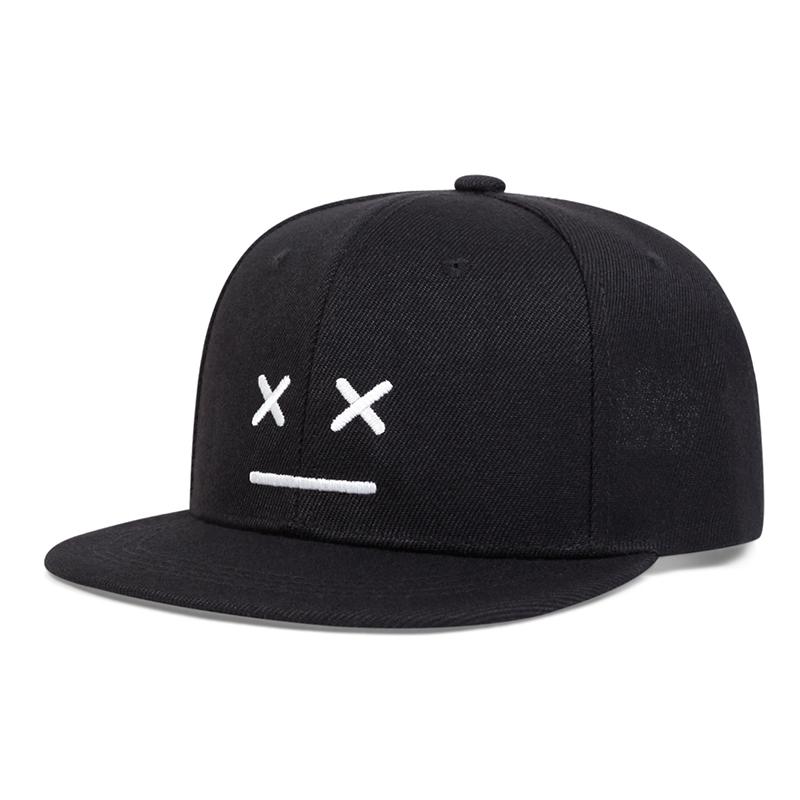 Baseball Emoji Embroidery Hat Children Street Fashion Boys And Girls Hats Outdoor Leisure Flat Top Cap Snapback Caps