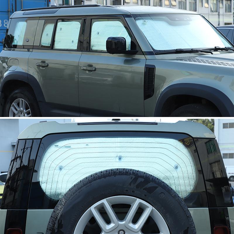Для Land Rover Defender 110 130 2004-2024 Автомобильная передняя крышка лобового стекла Полное стекло окна Защита от солнца Зонтик Автоаксессуары