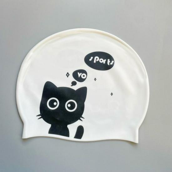 Очень большая мультяшная силиконовая шапочка для плавания для мальчиков и девочек – Водонепроницаемая и мягкая