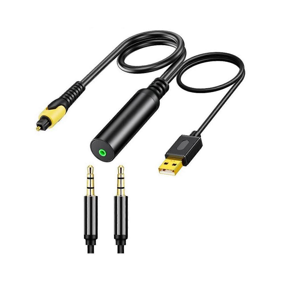 3,5 мм в SPDIF Аудио Конвертер, Аналого-Цифровой Аудио Адаптер 3,5 мм Aux в Оптический Кабель для Телевизора G