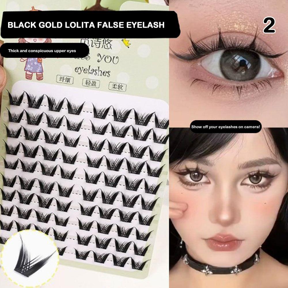 10 рядов накладных ресниц имитация феи аниме ресницы новые натуральные ресницы манга