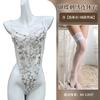 One-piece erotic underwear hot-selling lace embroidery hollow transparent sexy suspender mesh temptation
