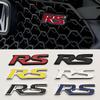 3D Metal Car Sticker RS Logo Badge Rear Trunk Fender Front Grill Emblem For Honda FIT Jazz Civic HRV Jade City CRV Acceessories
