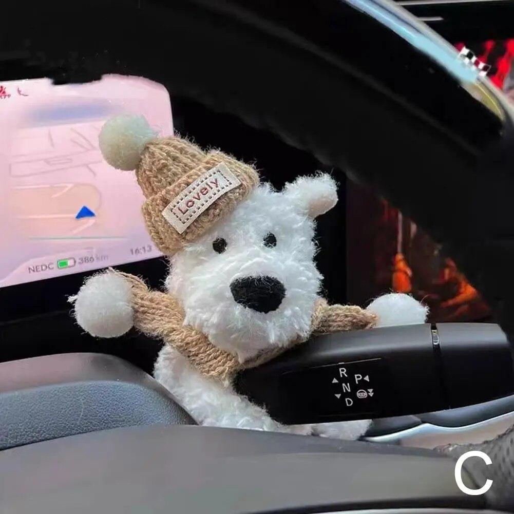 Милая собака, кукла-дворник, персонализированная плюшевая кукла для автомобиля, украшение, креативный подарок, аксессуары для украшения салона автомобиля