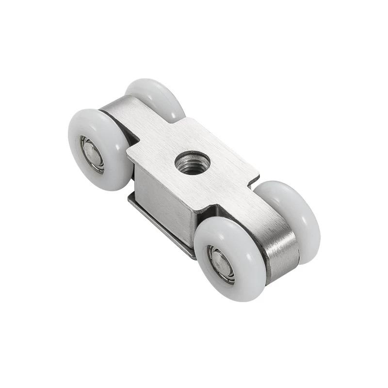 Modern Design Iron Sliding Roller Fittings Glass Door Wheel Ruedas for Bathroom Living Room Hotel and Home Office