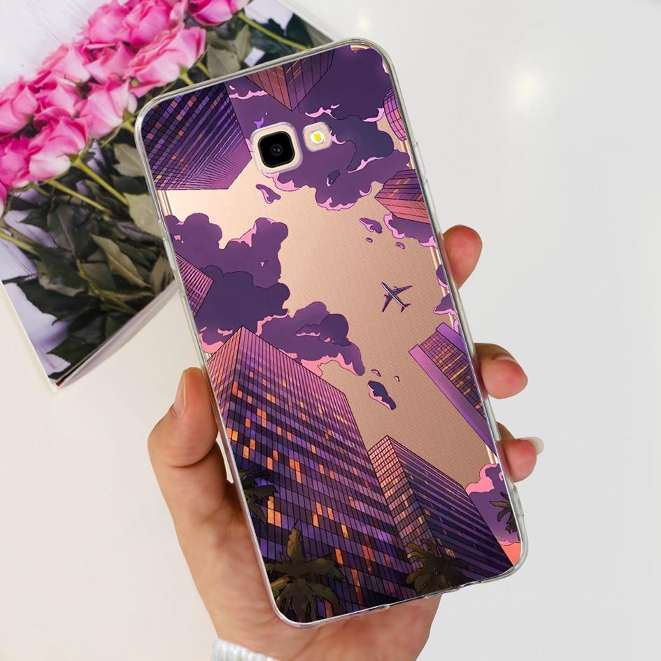 Для Samsung J4 Plus Чехол J415 SM-J415F Силиконовый Чехол Популярный Цветок Прозрачный ТПУ Мягкий Бампер Для Samsung Galaxy J4 2018 J4+ Чехлы