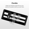 Donner 15cm Guitar Effects Pedal Cable Flat Patch Cable Black 6-Pack