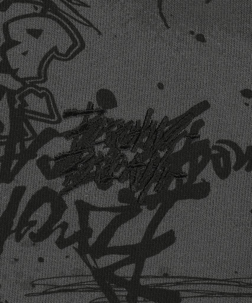 Худи на молнии Brownbreath Graffiti - Угольный