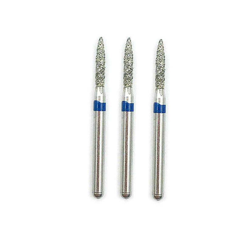 10 шт., стоматологические алмазные боры, сверла Dia-Burs, полировка, разглаживание, отбеливание, продукт для высокоскоростного наконечника Medium FG 1,6M FO-41