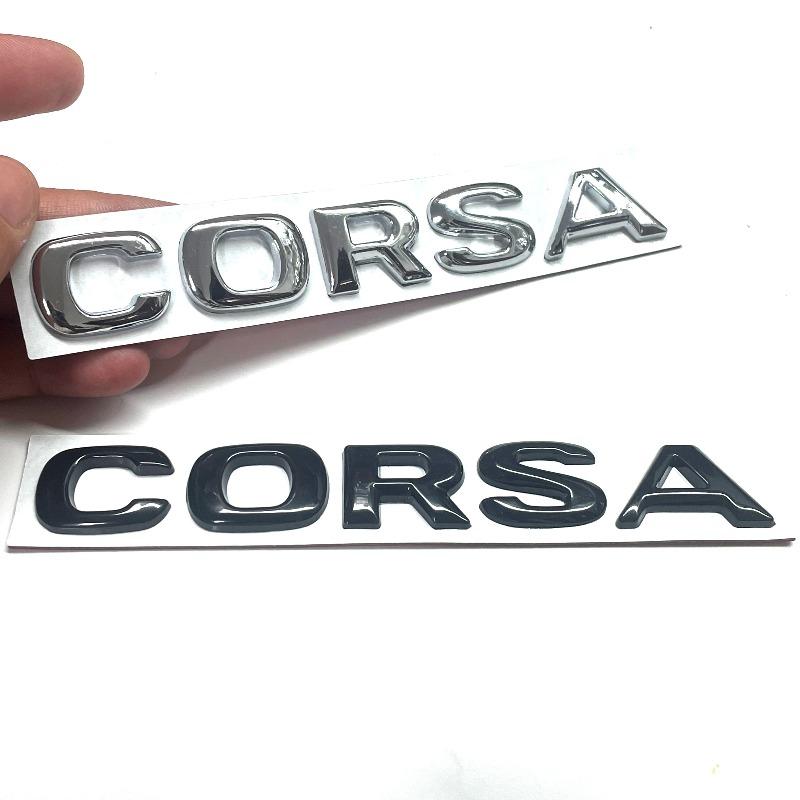 Новейший АБС Эмблема с буквами OPEL COSRA Логотип Автомобильные наклейки Наклейка на задний багажник автомобиля Задний бампер Шильдик Стайлинг Автоаксессуары Для Opel Corsa
