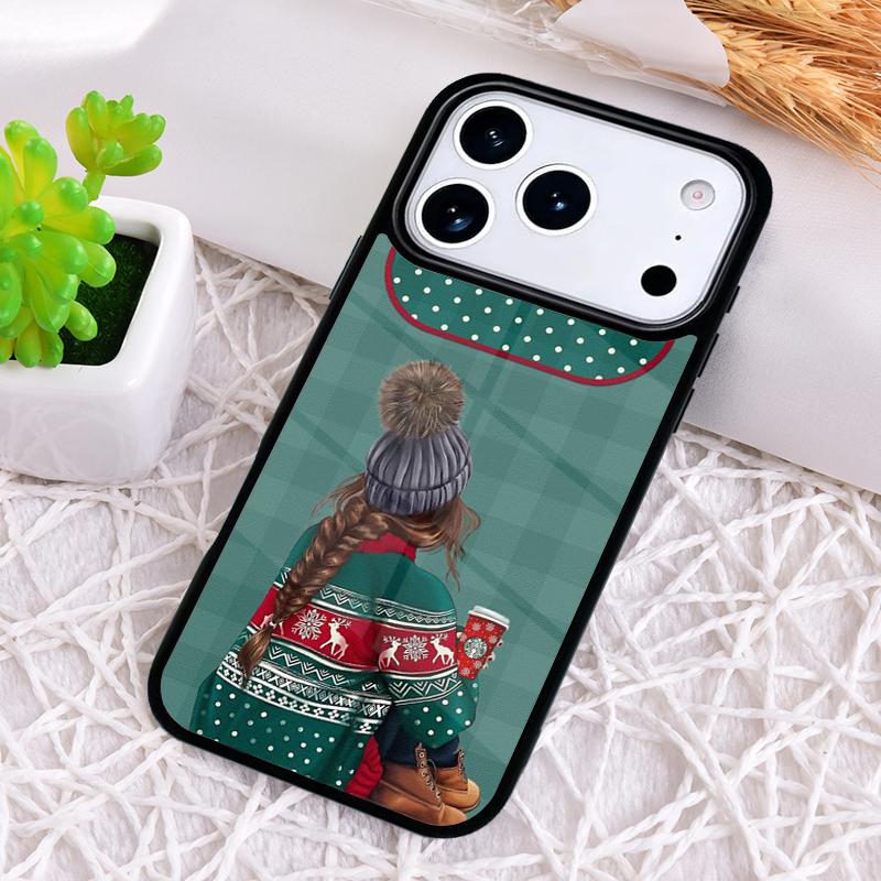 Christmas Girls Tree Gift Phone Case for iPhone 17 Air 16 15 11 12 14 13 Pro Max Shockproof Cover