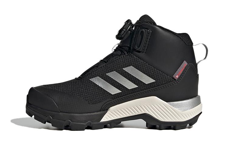 Детские кроссовки Adidas Terrex Winter Mid Boa для хайкинга K Дышащие Высокие Детская уличная обувь Черный Детская