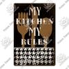 Decor Kitchen Signs Vintage Metal Tin Signs Funny Plaque Plate for Restaurant Kitchen Cafe Home Dinner Room Wall Art Decor