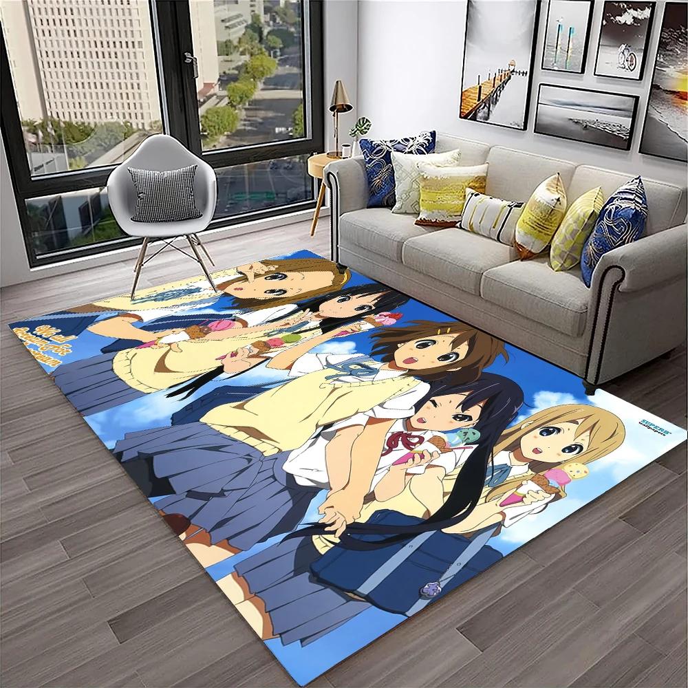 Кавайные Девочки K-ON Мультяшный Милый Лолита Ковер Коврик для Дома Гостиная Спальня Диван Придверный Коврик Декор, Детский Ковер Нескользящий Напольный Коврик