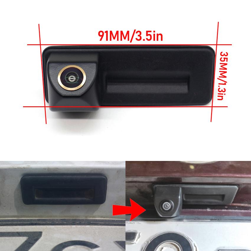 CCD Full HD Car Trunk Handle Camera For Skoda Rapid Sedan 2011 2012 2013 2014 2015 Rear View Camera Parking Camera Backup Camera