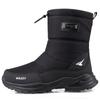 Men's Winter Shoes Cotton Waterproof Leather Men Warm Sneakers Non-slip Men Walking Hiking Shoes