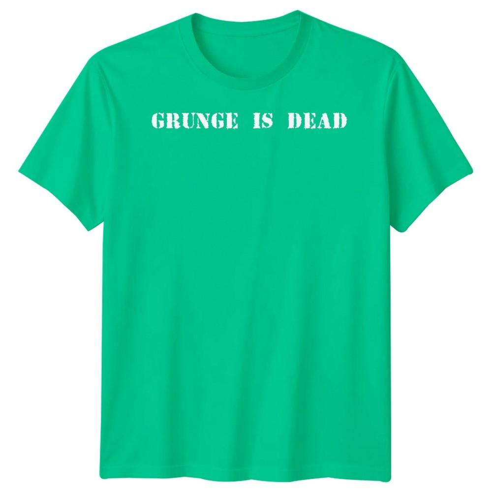 Музыкальная футболка Grunge Is Dead унисекс с графическим принтом в винтажном стиле