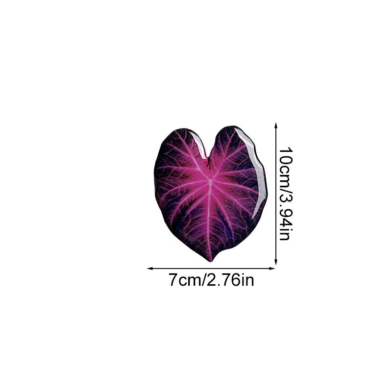 1 шт. Домашний декор Магнитный патч Магниты на холодильник Тропический Для напоминаний Креативный Симуляция Растение Лист-образный Акриловый Дрип
