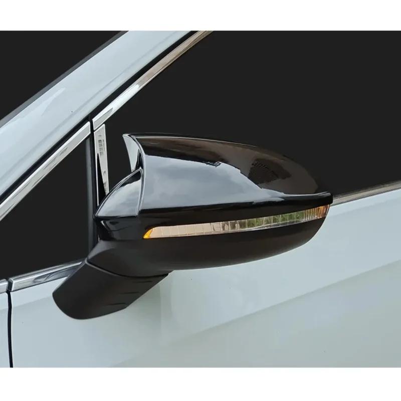 Glossy Black Add-on Side Wing Rearview Mirror Cover Cap For Volkswagen VW Golf 8 MK8 VIII 8R R GTI GTE GTD 2020-2025