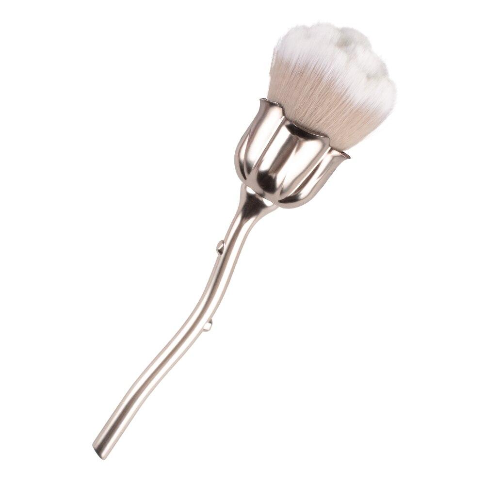 1 шт., кисть для пыли с розой для дизайна ногтей, кисть для красоты, кисти для румян, кисти для пудры, модные гель-аксессуары для ногтей, материалы, инструменты, мягкие