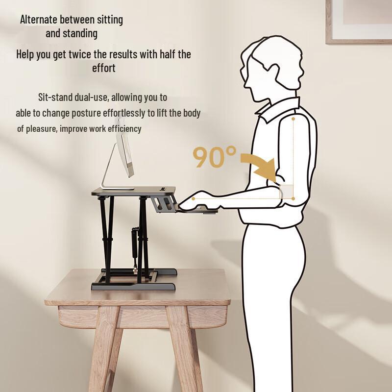 BIAZE Adjustable Sit-Stand Desk Converter