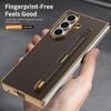 Для Samsung Z Fold 7/6/5/4 Матовый чехол для телефона с текстурой кевлара и стилусом - Совместим со стеклянной пленкой для переднего экрана