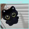 Cute Black Cat Plush Doll Keychain For Girls Gift With Soft Pp Cotton Material