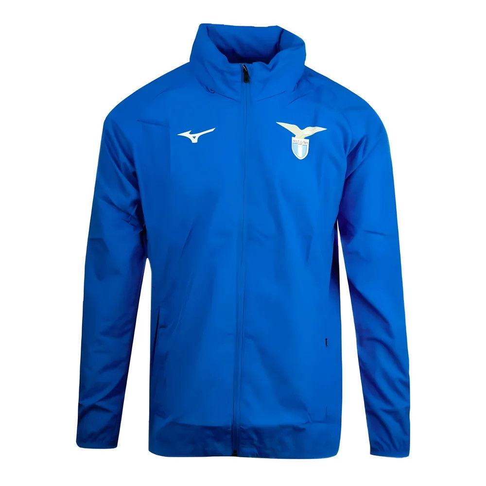 Mizuno Футбольная кофта Royal Lazio 2024-2025 Без подкладки Воротник-стойка Молния Длинный рукав Куртка Мужские куртки P2GEBX0422