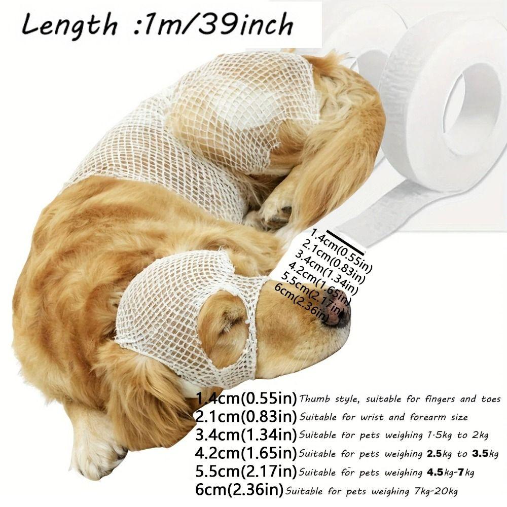 Elastic Pet Protection Cover Breathable Knee Paw Net Sleeve Pet Mesh Bandage Spayed Pet