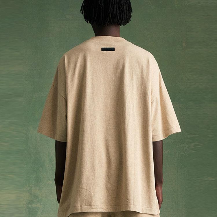 Fear of God Essentials Футболка FW23 'Gold Heather' Мужская 125BT232003F