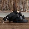 Belt Women's Genuine Cattlehide Leather Surface Simple Fashion Retro All-Match Trendy Pin Buckle Belt Women's