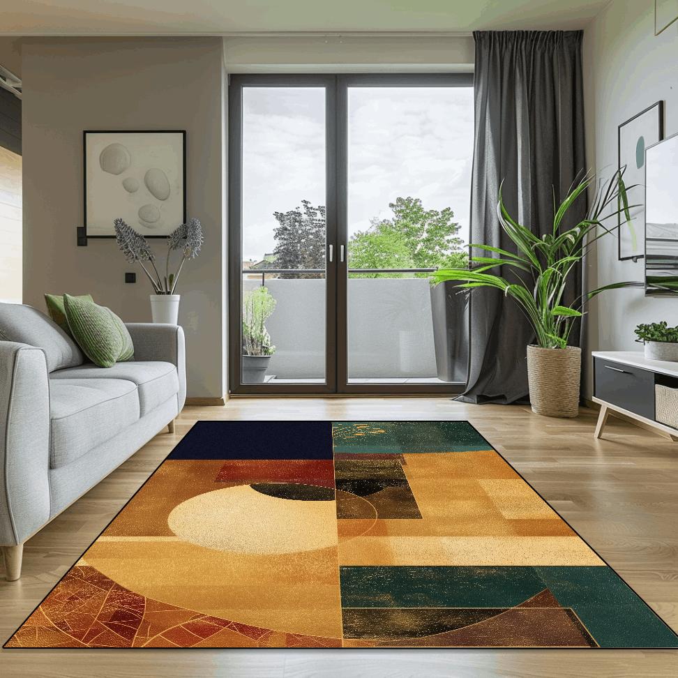 Modern Abstract Carpet for Living Room Decorative Home Sofa Table Area Large Rugs Bedroom Lounge izable Non-slip Floor Mat