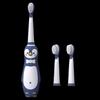 iris blue design, 1 toothbrush body + 3 brush heads