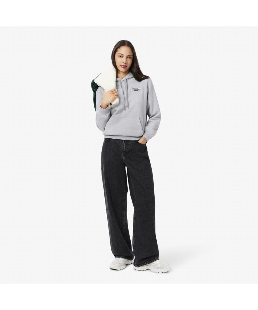 LACOSTE Женская толстовка с капюшоном и нашивкой 'Теннисный корт' Sf6189-55N Cca
