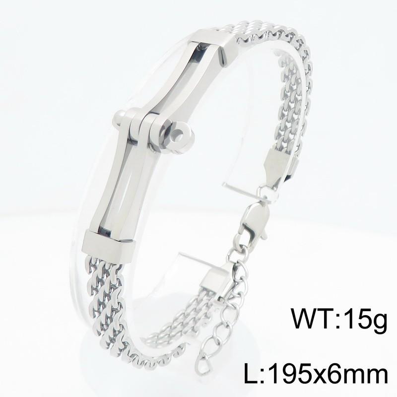 Cool Locomotive Bracelet Bicycle Chain Bent Brand Mesh Chain Extension Chain Men's Jewelry