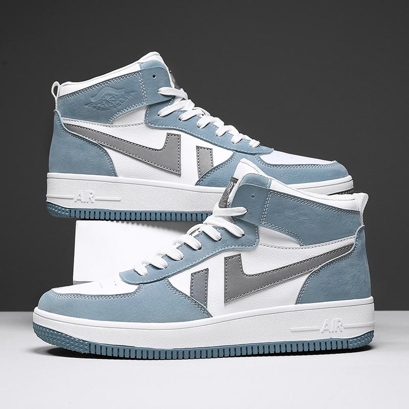 Men And Women 's Casual Four Seasons Fashion Skateboarding High Top Students Comfortable Sneakers Boys Girls Trending Soft Sole Breathable Shoes