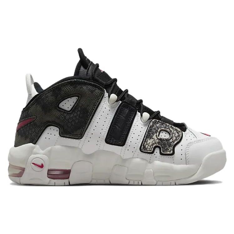 Nike Детские кроссовки Air More Uptempo GS Tunnel Walk разноцветные Summit-White University-Red DZ4843-100