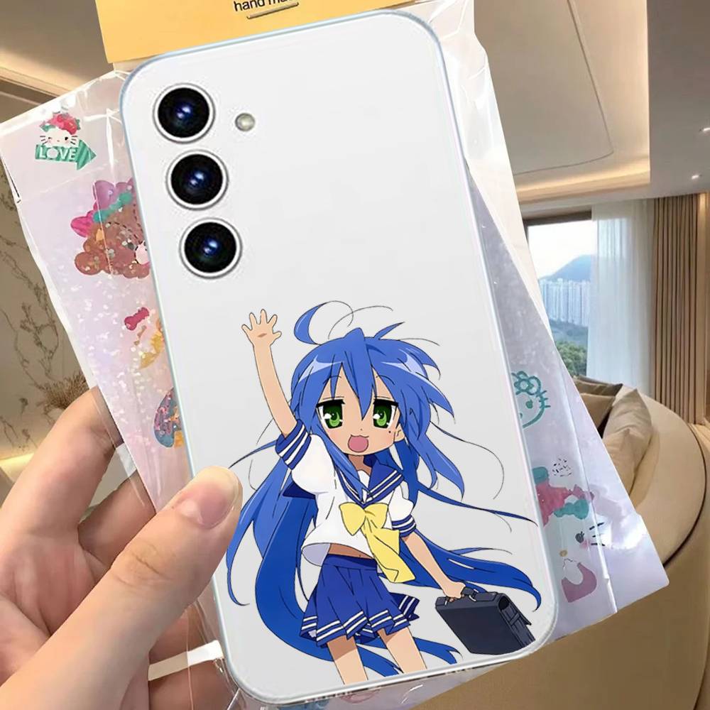 Кавайная Аниме L-Lucky Star HD Прозрачный Чехол Для Телефона Для Samsung Galaxy A52,A12,A51,S24,S23,S22ULTRA,S21 Edge,S20LITE,Plus,