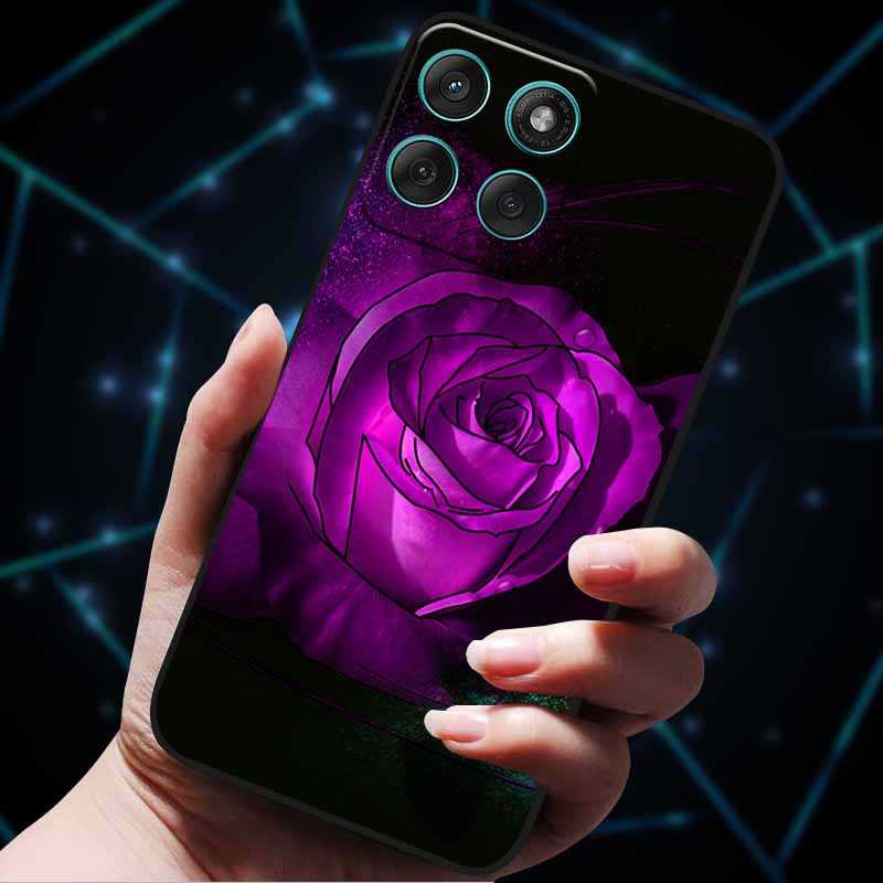 For Motorola Edge 60 Fusion Case 60Stylus 3D Flowers Emboss Phone Cases for Moto Edge 60 PRO Stylus Back Soft Silicone Bumper