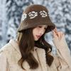 Autumn and Winter Patterned Knitted Fisherman Hat Outdoor Windproof and Warm Hat Fashionable Versatile Pot Hat