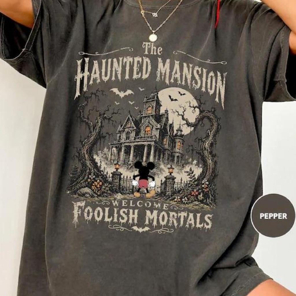 Retro Disney Halloween Mickey Haunted Mansion Shirt, Mickey Halloween Shirt, Mickey's Not So Scary Halloween Party, Disneyland Halloween Tee