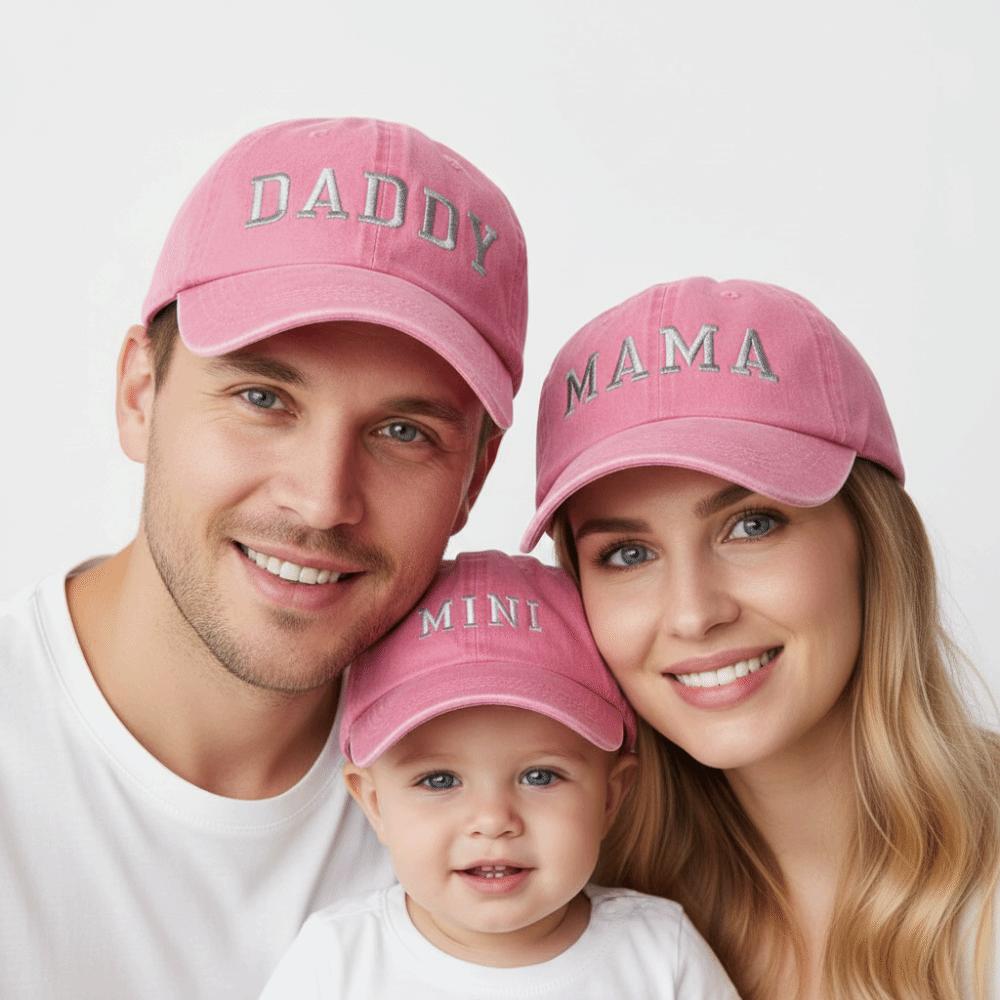 Vintage Parent-child Baseball Hats Adjustable Family Matching Baseball Cap Sport Visors Cap Gifts