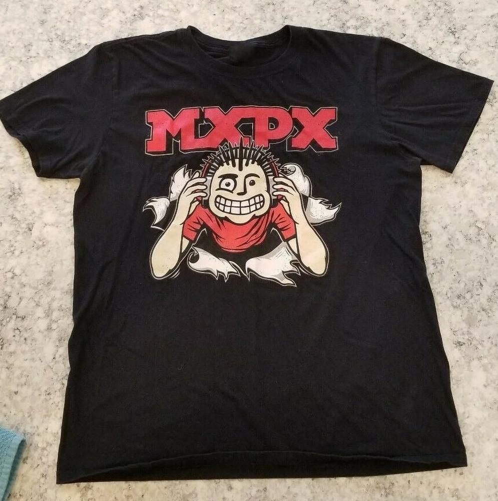 Подарок для семьи от группы MxPx Черная футболка Хлопок Все размеры Унисекс Футболка