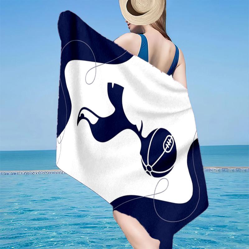 Tottenham Hotspur Football Club Microfiber Beach Towel, Lightweight And Quick-Dry, for Summer Travel, Beach Essential, Swimming Pool