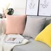 Corduroy Pillowcover Solid Color Thick Square Corn Grain Texture Cushion Cover Home Sofa Decorative Throw Pillow Case 45*45Cm